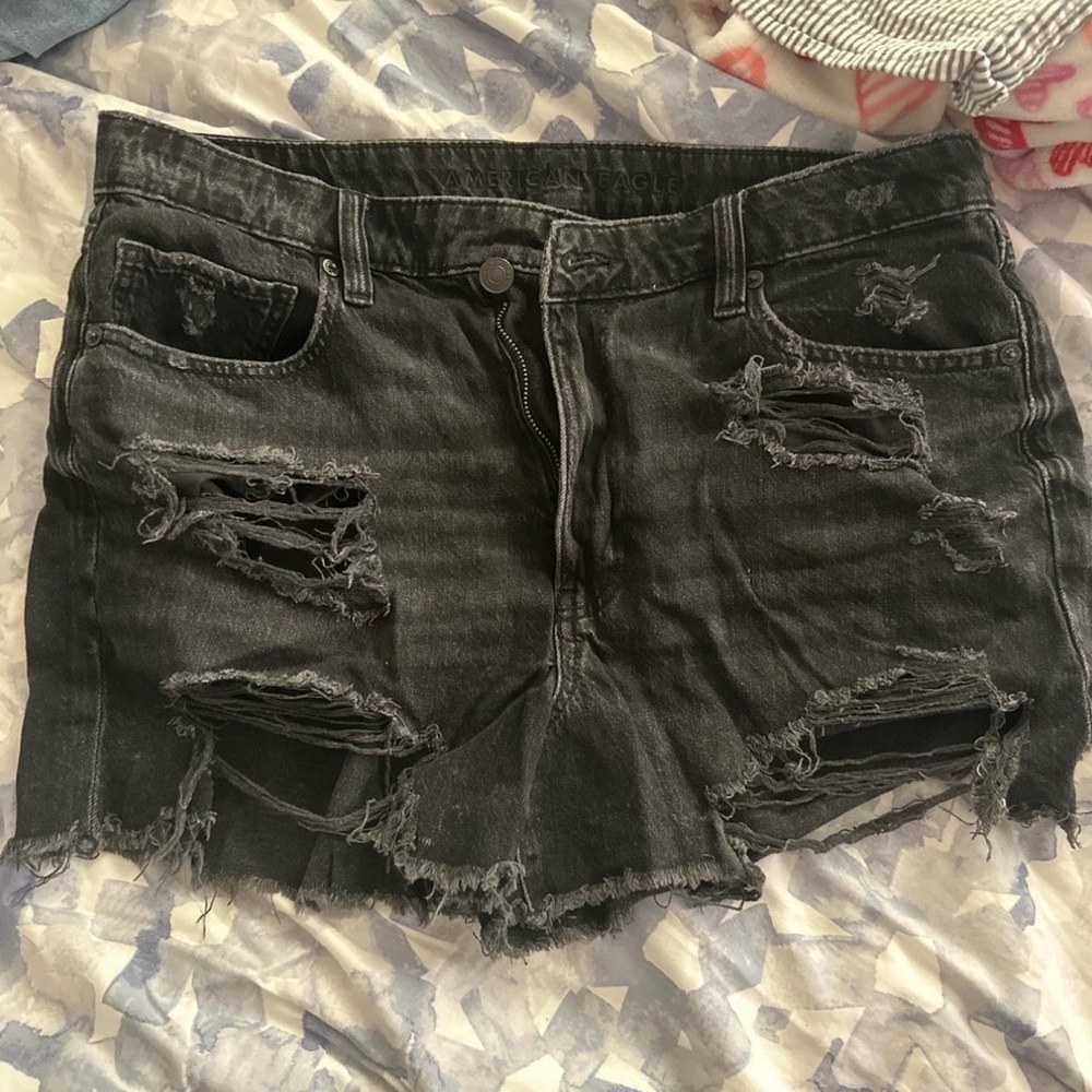 American Eagle Outfitters High Waist Black Shorts